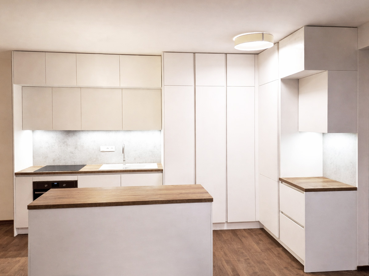 Moderná minimalistická kuchyňa